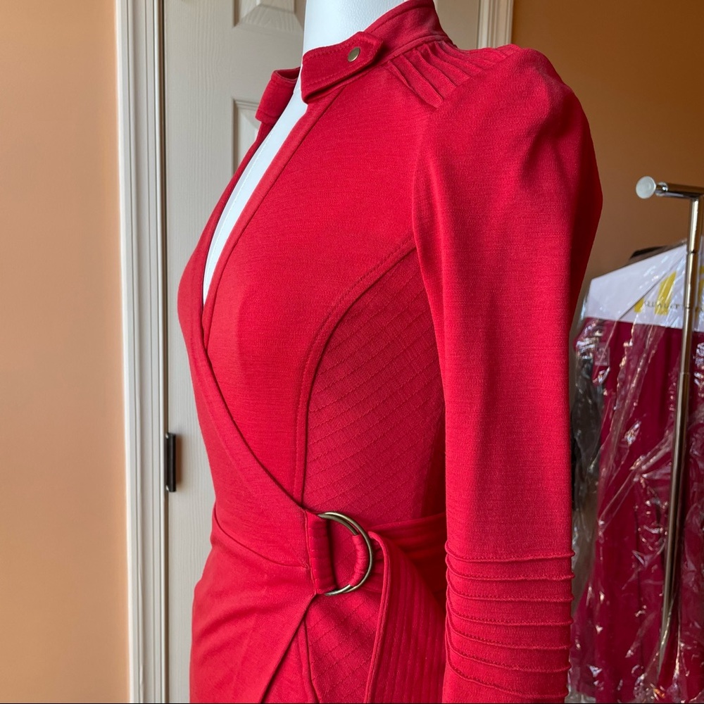 Dvf Wrap Dress With Brass Detailing - image 2